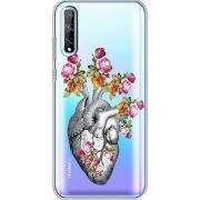Чехол со стразами Huawei P Smart S Heart