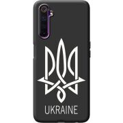 Черный чехол BoxFace Realme 6 Тризуб монограмма ukraine