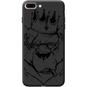 Черный чехол Uprint Apple iPhone 7/8 Plus Bear King