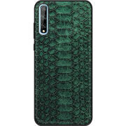 Кожаный чехол Boxface Huawei P Smart S Reptile Emerald