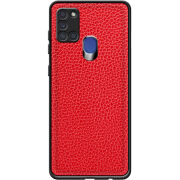 Кожаный чехол Boxface Samsung A217 Galaxy A21s Flotar Red