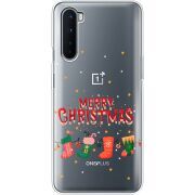 Прозрачный чехол BoxFace OnePlus Nord Merry Christmas
