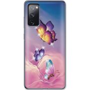 Чехол со стразами Samsung G780 Galaxy S20 FE Butterflies