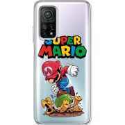 Прозрачный чехол BoxFace Xiaomi Mi 10T/ Mi 10T Pro Super Mario