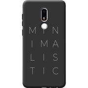 Черный чехол BoxFace Meizu M8 Lite Minimalistic