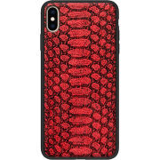 Кожаный чехол Boxface Apple iPhone XS Max Reptile Red