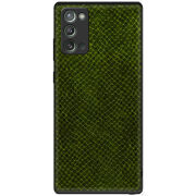 Кожаный чехол Boxface Samsung N980 Galaxy Note 20 Snake Forest Green