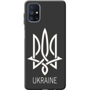Черный чехол BoxFace Samsung M515 Galaxy M51 Тризуб монограмма ukraine