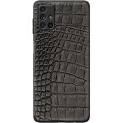 Кожаный чехол Boxface Samsung M515 Galaxy M51 Crocodile Black
