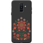 Черный чехол BoxFace Samsung A605 Galaxy A6 Plus 2018 Ukrainian Ornament