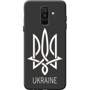 Черный чехол BoxFace Samsung A605 Galaxy A6 Plus 2018 Тризуб монограмма ukraine