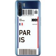 Прозрачный чехол BoxFace OPPO A91 Ticket Paris