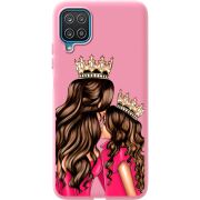 Розовый чехол BoxFace Samsung A125 Galaxy A12 Queen and Princess