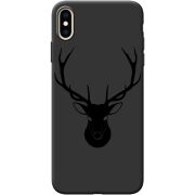 Черный чехол BoxFace Apple iPhone XS Max Deer
