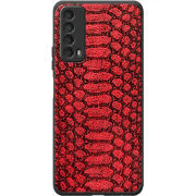 Кожаный чехол Boxface Huawei P Smart 2021 Reptile Red