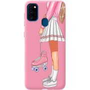 Розовый чехол BoxFace Samsung M307 Galaxy M30s Roller Girl