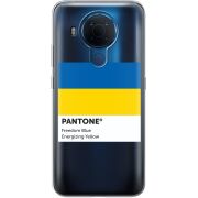 Прозрачный чехол BoxFace Nokia 5.4 Pantone вільний синій