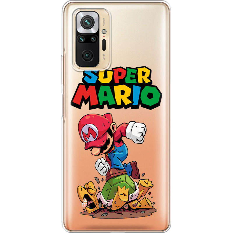 Прозрачный чехол BoxFace Xiaomi Redmi Note 10 Pro Super Mario