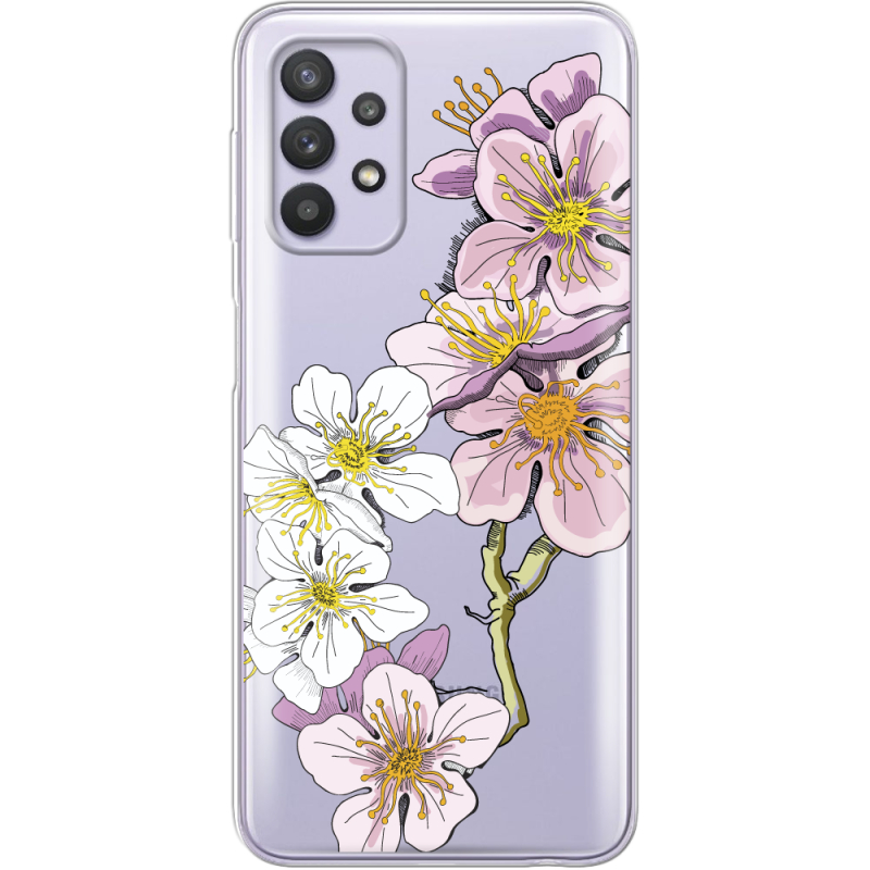 Прозрачный чехол BoxFace Samsung A725 Galaxy A72 Cherry Blossom