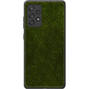 Кожаный чехол Boxface Samsung A325 Galaxy A32 Snake Forest Green