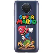 Прозрачный чехол BoxFace Nokia G10 Super Mario