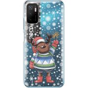 Прозрачный чехол BoxFace Xiaomi Poco M3 Pro Christmas Deer with Snow