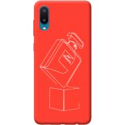 Красный чехол BoxFace Samsung A022 Galaxy A02 