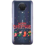 Прозрачный чехол BoxFace Nokia G20 Merry Christmas