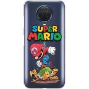 Прозрачный чехол BoxFace Nokia G20 Super Mario