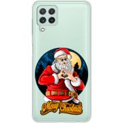 Прозрачный чехол BoxFace Samsung A225 Galaxy A22 Cool Santa