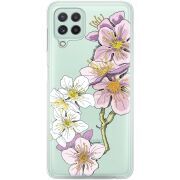 Прозрачный чехол BoxFace Samsung M325F Galaxy M32 Cherry Blossom