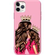 Розовый чехол Uprint Apple iPhone 11 Pro Queen and Princess