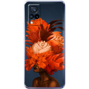 Чехол Uprint Vivo V21 Exquisite Orange Flowers