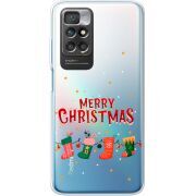 Прозрачный чехол BoxFace Xiaomi Redmi 10 Merry Christmas