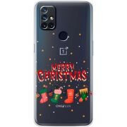 Прозрачный чехол BoxFace OnePlus Nord N10 Merry Christmas