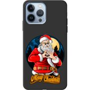 Черный чехол BoxFace Apple iPhone 13 Pro Cool Santa