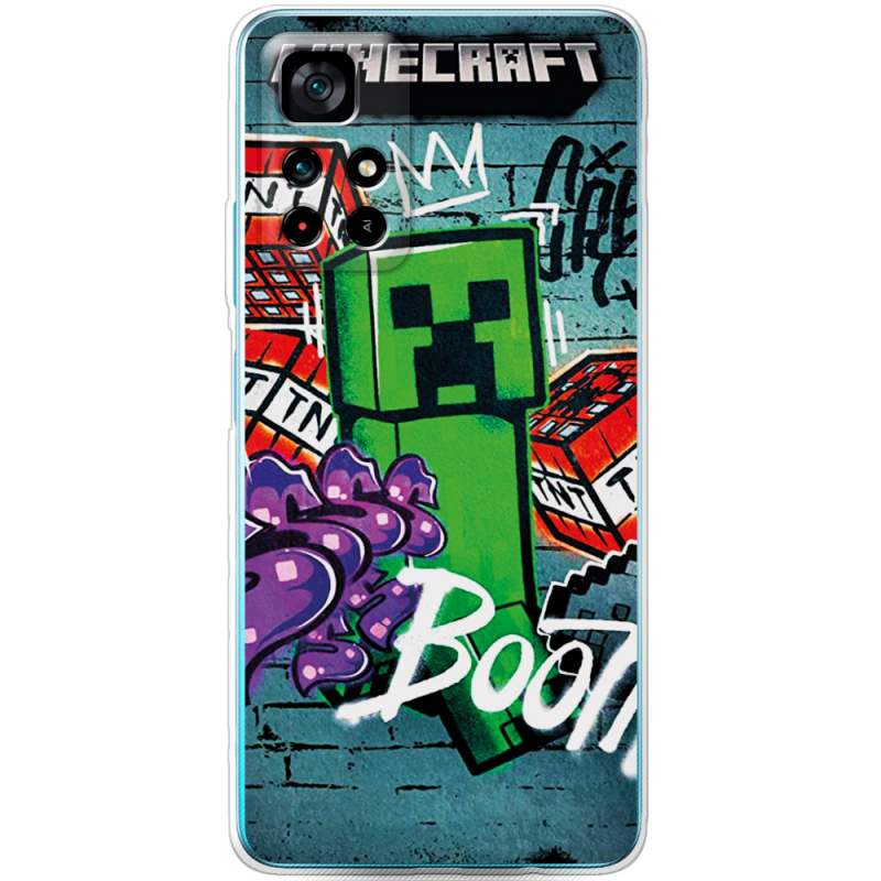 Чехол BoxFace Xiaomi Poco M4 Pro 5G Minecraft Graffiti