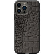 Кожаный чехол Boxface Apple iPhone 13 Pro Max Crocodile Black