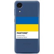 Прозрачный чехол BoxFace Samsung Galaxy A03 Core (A032F) Pantone вільний синій