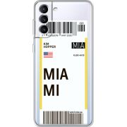 Прозрачный чехол BoxFace Samsung Galaxy S21 FE G990 Ticket Miami