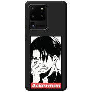 Черный чехол BoxFace Samsung Galaxy S20 Ultra (G988) Attack On Titan - Ackerman