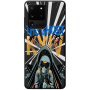 Черный чехол BoxFace Samsung Galaxy S20 Ultra (G988) Привид Києва в дії