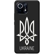 Черный чехол BoxFace Xiaomi Mi 11 Тризуб монограмма ukraine