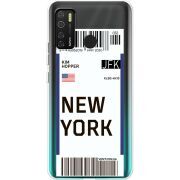 Прозрачный чехол BoxFace Tecno Spark 5 Pro Ticket New York