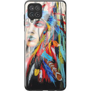 Защитный чехол BoxFace Glossy Panel Samsung Galaxy A22 (A225) Feather Girl