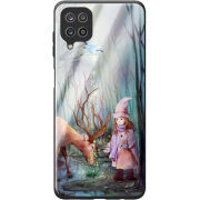 Защитный чехол BoxFace Glossy Panel Samsung Galaxy M32 (M325) Girl And Deer
