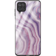 Защитный чехол BoxFace Glossy Panel Samsung Galaxy M22 (M225) Purple Marble