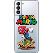Прозрачный чехол BoxFace Samsung Galaxy S22 (S901) Super Mario