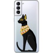 Чехол со стразами Samsung Galaxy S22 (S901) Egipet Cat