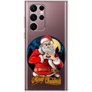 Прозрачный чехол BoxFace Samsung Galaxy S22 Ultra (S908) Cool Santa